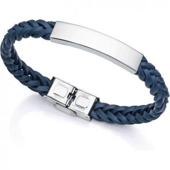 Pulsera Viceroy Air de acero pulido y cuero azul
