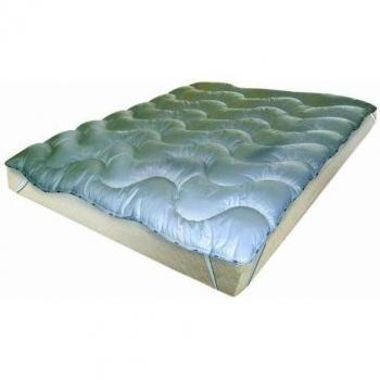 Comptoir du Linge Pise Sobrecolchón mullido de algodón y poliéster, color blanco, funda: 100 % polialgodón: 65 % poliéster/35 % algodón, blanco, 200 x 160 x 5 cm