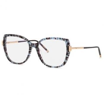 Chopard VCH360M Unisex Prescription Glasses Shiny Havana and Azure One Size