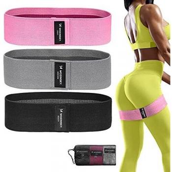 Bandas de Resistencia Fitness Wozinsky para Gimnasio en Casa - 3 Piezas