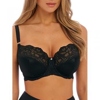 Fantasie Reflect Side Support Full Coverage Bra - Black, Size J/36GG/K