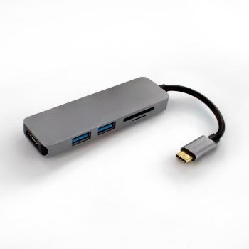 Metronic USB-C Hub 5-in-1 with HDMI, USB, SD and microSD Ports