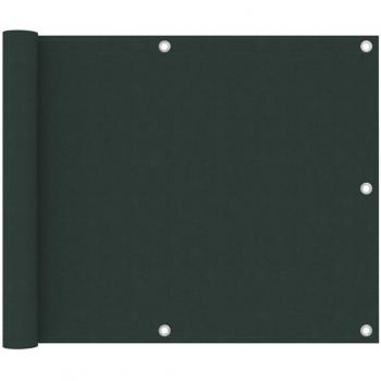 Toldo para balcón tela oxford 75x400 cm color verde oscuro, terracota, crema, naranja y marrón