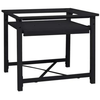Pedestal para Lavadora Negro 60 x 56 x 52 cm Acero - Ergonomico y Fácil de Instalar