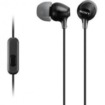 Sony MDR-EX15AP In-Ear Headphones with Mic - Black