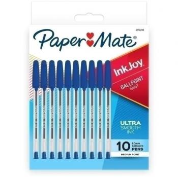 PaperMate InkJoy Blue 100 Medium Ballpoint Pens 10 Pack