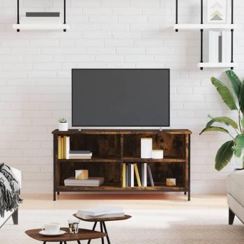 Mueble para TV madera contrachapada 100x40x50 cm, Mueble de Salon, Mueble TV, Mueble Televisor, Mesa de TV en color roble ahumado marrón