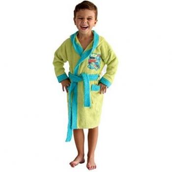 LEBENGOOD - Albornoz Niños Algodón: Niño, - 100% Algodón OEKO-TEX®️ - 2 Bolsillos, Cinturón, Capucha, Albornoces Felpa muy suave con bordados para niños