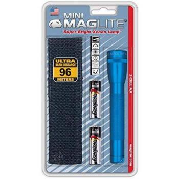 MAGLITE mag-Lite Mini AA Holster Combo Blisterpack - Linterna, Color Azul, Talla NA