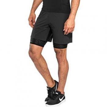 SALOMON Exo Twinskin Short Pantalón Corto, Hombre, Black, 2XL