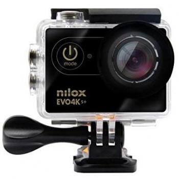 Cámara de Acción Nilox EVO 4K S+ Ultra HD 16MP con Wifi y Sensor CMOS 1/3, Peso 61g, Negro