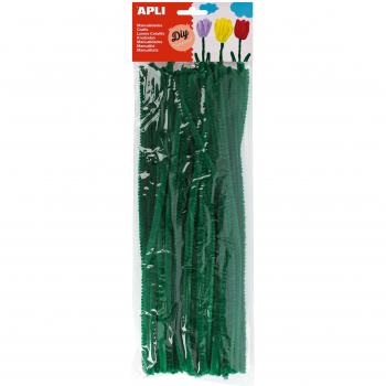 APLI - Bolsa limpiapipas verde, 50 uds