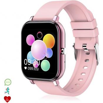 Smartwatch Y30 con monitor cardíaco, tensión y de O2 en sangre. 8 modos deportivos. Color: Fucsia