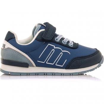 Zapatillas deportivas de niños Mustang - Zapatillas Escolar Menta, Azul y gris, Plantilla confort, Puntera reforzada