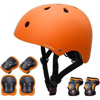 KORIMEFA Equipo de Protección para niños Casco Infantil Rodilleras Codales