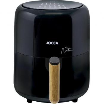 Freidora de aire sin aceite Jocca Nature 2187N, capacidad de 3.8l, 12 programas predeterminados, temporizador de hasta 60 minutos, pantalla táctil, mango de tacto frío, protección al sobre