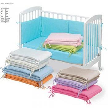 Pirulos 43300002  - Protector para cuna, algodón, color crudo,