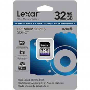 Lexar Premium - Tarjeta de memoria SD de 32 GB