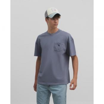 Silbon - Camiseta special fit bolsillo azul indigo para Hombre