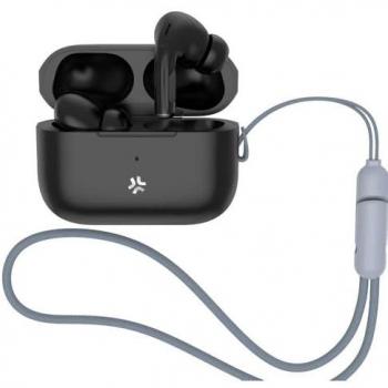 Auriculares Inalámbricos Celly HARMONYBK True Wireless con USB Tipo C - Negro