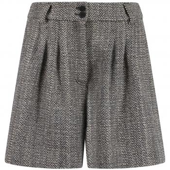 Golden Goose Women's Herringbone Wool Shorts - Blue, Size XS