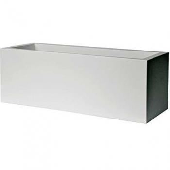 EURO3PLAST 2548 C2 Caja para Flores y Plantas, Blanco, 100 x 40 x 40 cm