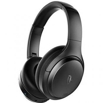 TaoTronics Cascos Bluetooth Diadema, Auriculares con Cancelación de Ruido, 35hrs de Batería, Cascos Bluetooth 5.0 Cómodos, Sonido Real con Micrófono Incorporado para iPhone Samsung Huawei TV