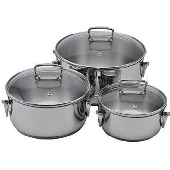 Lamart LTSSSET6 - Conjunto de ollas, 3 piezas