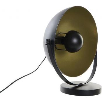 Lámpara de mesa sobremesa metal foco negro