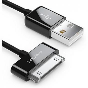 Cable USB 30 Pines de 1m para Conexión Dock, Sincronización y Carga - Negro
