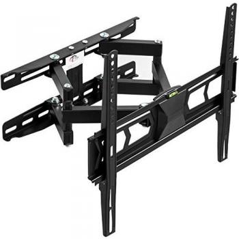 Soporte de Pared para Monitor Inclinable y Giratorio de 26 a 75 (66-191 cm), VESA 150x150 - 400x400, hasta 60 kg, con Nivel de Burbuja