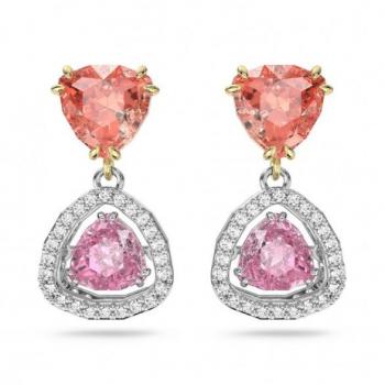 Swarovski Trilliant Cut Multicolor Earrings for Women, Metal Mix, ONE SIZE