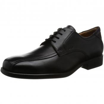 Geox Federico Elegant Dress Shoes for Men, Black, Size 43 EU