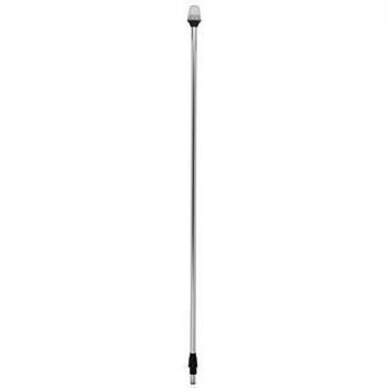 Attwood 5110-42-7 Frosted Globe All-Around Pole Light with 2-Pin Locking Collar Pole - 12V - 42 Inch
