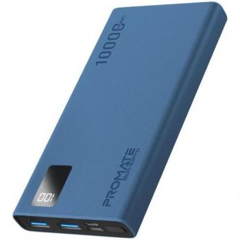 Promate Bolt-10Pro Powerbank 10000mAh USB-A Dual USB-C Negro