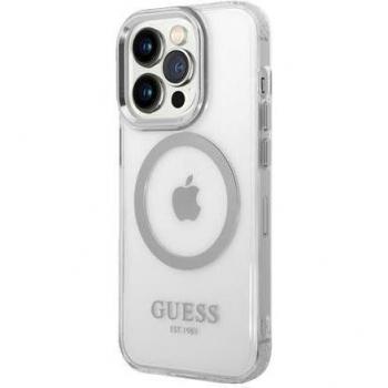 Funda Dura de Metal con MagSafe Plateada para iPhone 14 Pro - GUHMP14LHTRMS