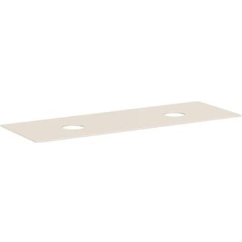 Consola Hansgrohe Xevolos E 1570x550 mm, sin agujero para grifo, 2 recortes, color beige arena mate