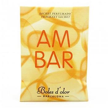 Ambientador de perfume Boles d'olor Mini Sachet Ambar - fragancia ambarina, ideal para armarios, automóviles, cajones y cajas de ropa