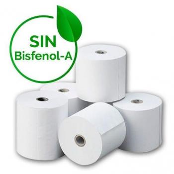 Pack de 10 Rollos de Papel Térmico de 80x80mm Libre de Bisfenol A