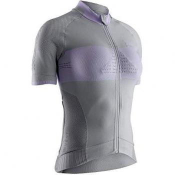 X-Bionic Maillot M/C Regulator Bike Race Zip Mujer Gris