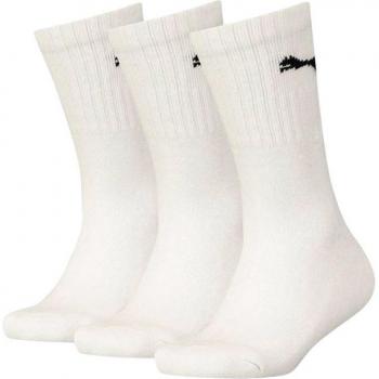 Calcetines Puma Sportwear Junior Pack de 3 pares Algodón Poliamida Elastano Rizo Blanco