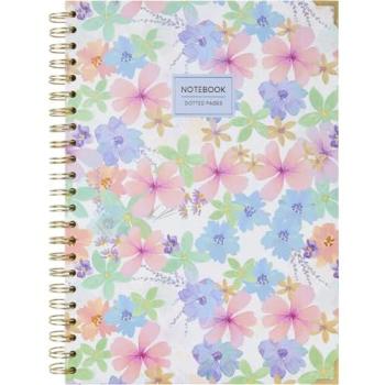 Cuaderno Bullet Journal A4 Takenote - Interior Punteado, 96 Hojas, Tapa Dura, Espiral Doble Metálica (Wire’o), Tamaño 21,5x30 cm - Color Violeta