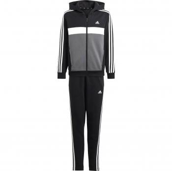 Adidas Tiberio Colorblock Fleece Full Zip Tracksuit with Hood for Kids