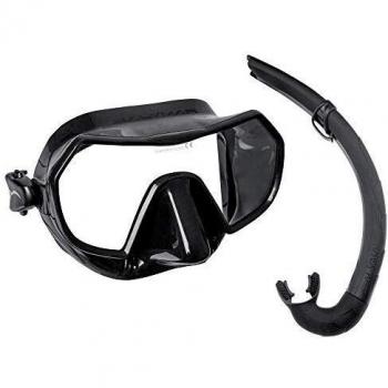 SALVIMAR Combo Endless/Bite Air - Juego de máscara y esnórquel Unisex para Adulto, Unisex Adulto, 000067W, Bianco, Adulto