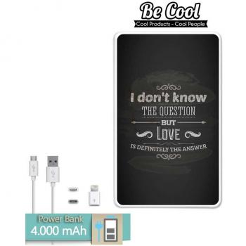 Becool® - Batería Externa Power Bank 4000 mah + Gratis 1 cable USB-MicroUsb