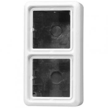 Caja doble superficie 152x81x35mm blanco alpino