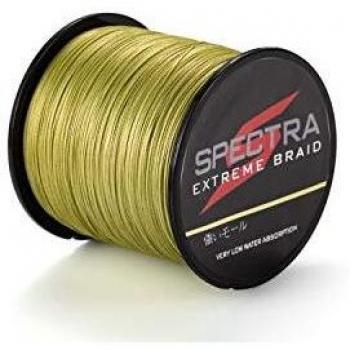 Hilo trenzado para pescar Extreme Braid de Spectra, resiste de 2,7 a 136 kg, de 100 a 2000 m, color verde militar, 1000m/1093Yards 30lb/0.26mm