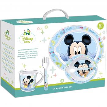 Disney Baby – Set de microondas, 5 piezas, diseño de Mickey Mouse