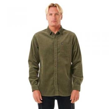 Camisa de Manga Larga Rip Curl Classic Surf para Hombre en Verde (S)