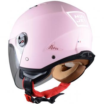 Astone Helmets - MINIJET monocolor - Casque jet - Casque jet urbain - Casque moto et scooter compact - Coque en polycarbonate - Flamingo S
